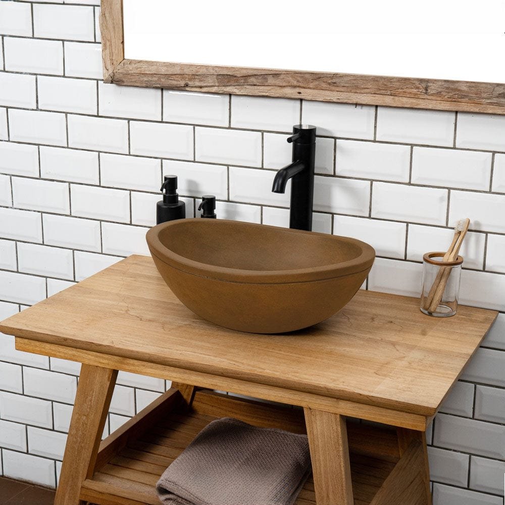 Compact Concrete Bathroom Sink